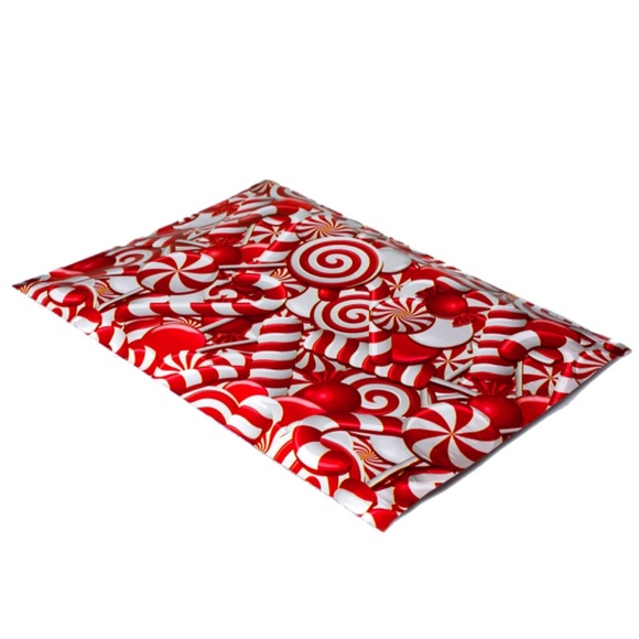 (20) 10 X 13 Candy Cane Flat Poly Mailers - Picture 3 of 4
